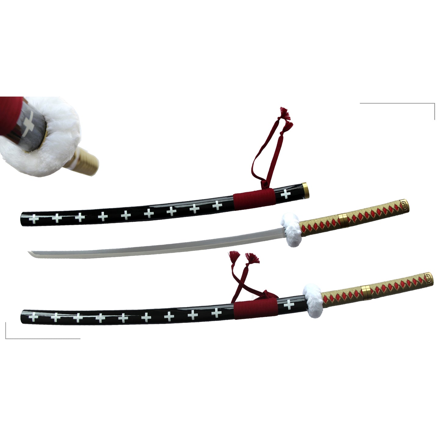 One Piece Trafalgar Law Kikoku Cursed Metal Katana Sword