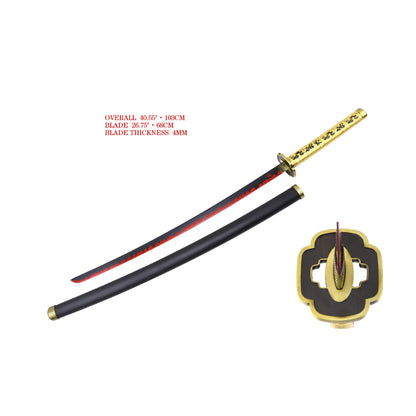 Demon Slayer Yoriichi Tsugikuni Metal Katana Sword