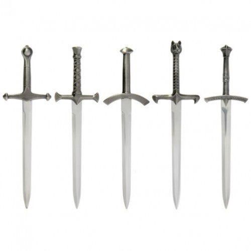 Game of Thrones 5 Piece Silver Letter Opener Set BG311112