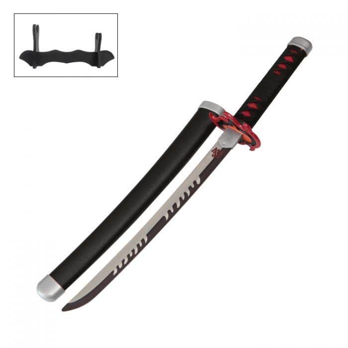 Demon Slayer Tanjiro Rengoku Hilt Metal Katana Mini Sword Manga Style ...