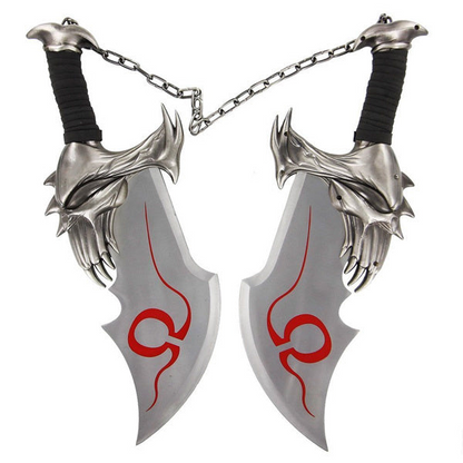 God of War Kratos Blades of Chaos with Chain and Plaque BS111154