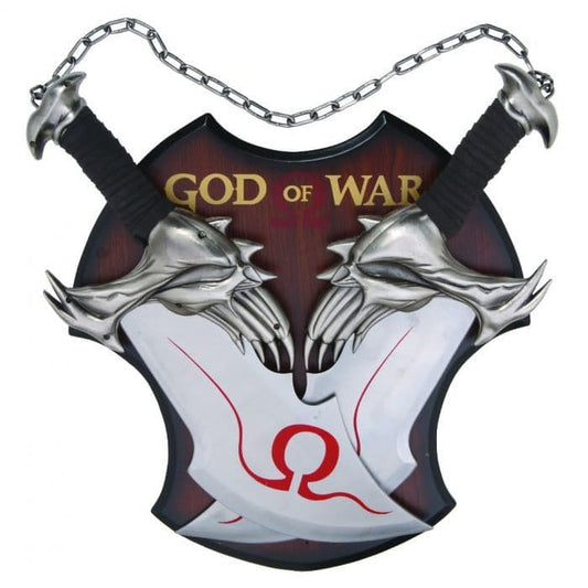 God of War Kratos Blades of Chaos with Chain and Plaque BS111154